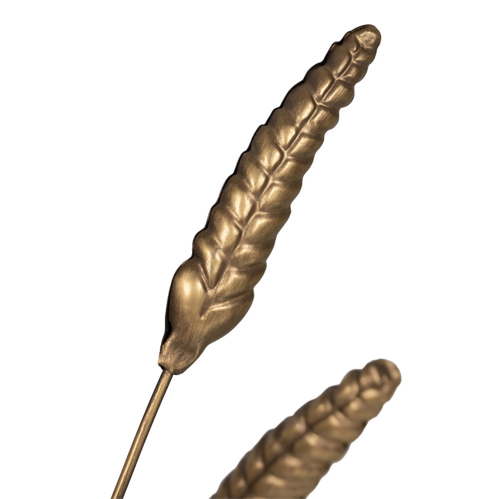 GOLD METAL CANDLE HOLDER DECORATION 23 X 23 X 43 CM