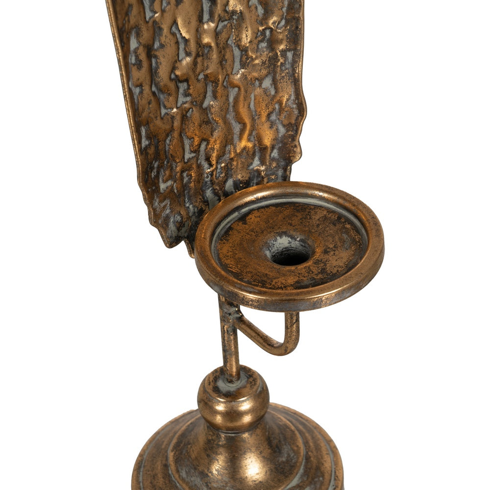 CANDLE HOLDER GOLD METAL DECORATION 14 X 16.50 X 73 CM