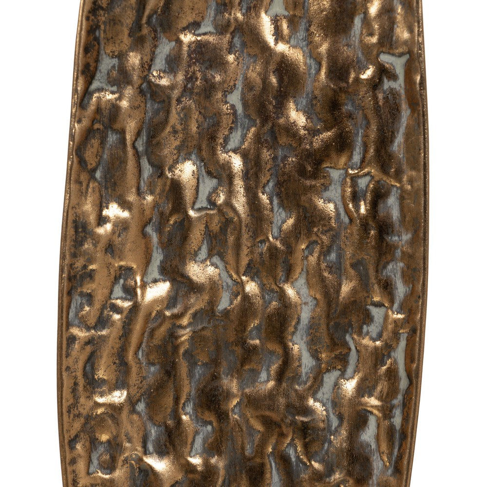 CANDLE HOLDER GOLD METAL DECORATION 14 X 16.50 X 73 CM