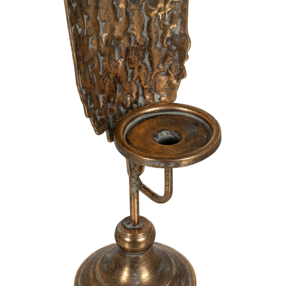 GOLD METAL CANDLE HOLDER DECORATION 16 X 17.50 X 84 CM