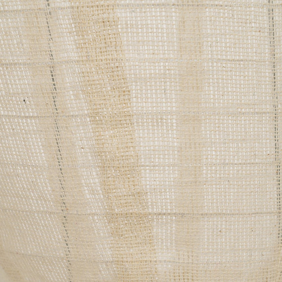 LÁMPARA TECHO BEIGE TEJIDO-METAL 30 X 30 X 59,50 CM