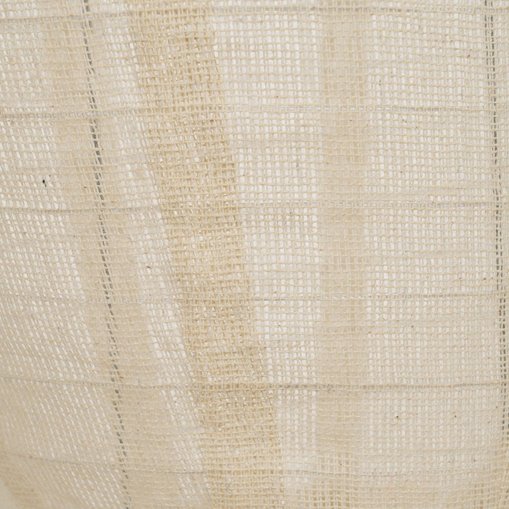 LÁMPARA TECHO BEIGE TEJIDO-METAL 30 X 30 X 59,50 CM
