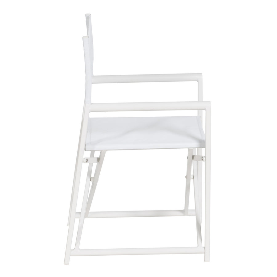 SILLA DIRECTOR BLANCO ALUMINIO-TEXTILENO 56 X 53 X 84 CM