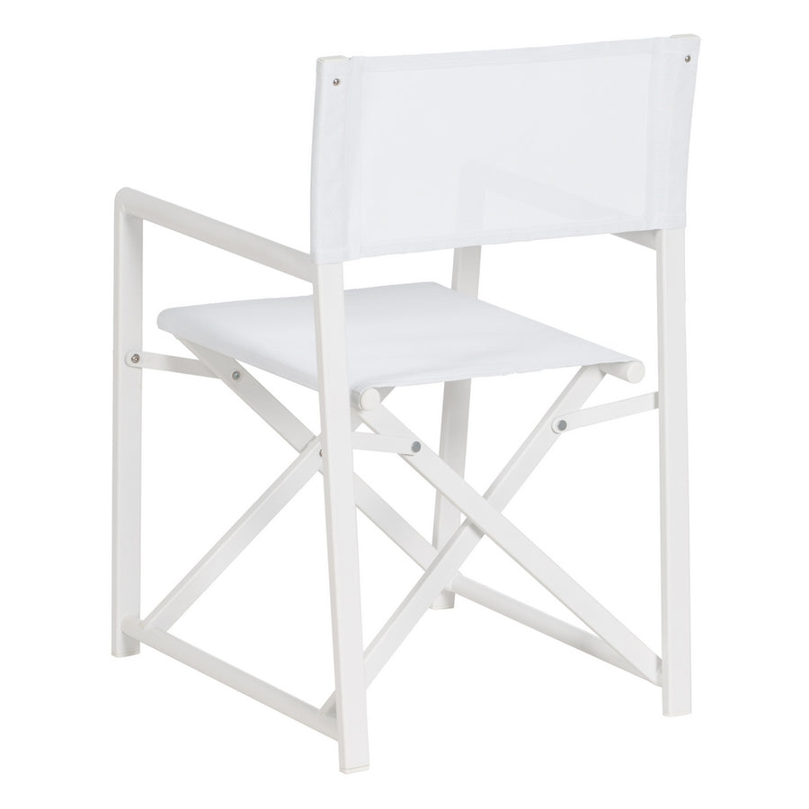 SILLA DIRECTOR BLANCO ALUMINIO-TEXTILENO 56 X 53 X 84 CM