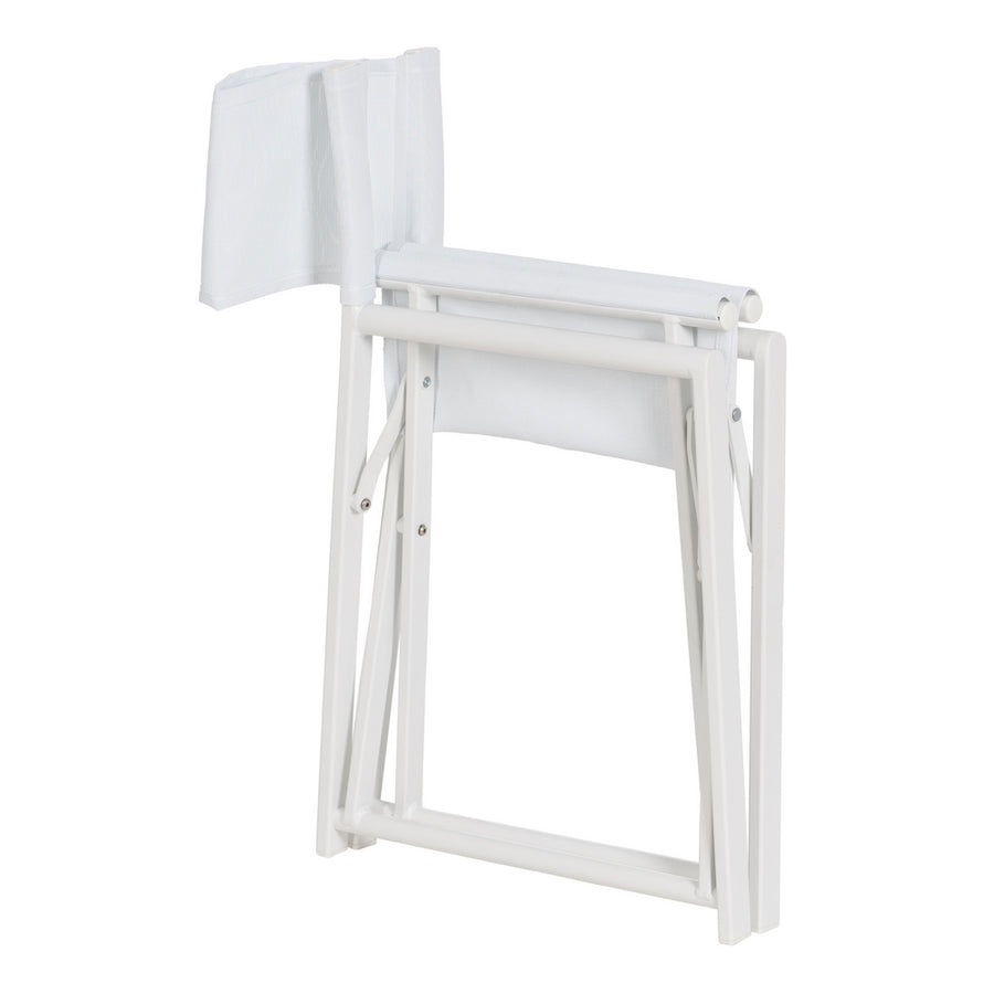 SILLA DIRECTOR BLANCO ALUMINIO-TEXTILENO 56 X 53 X 84 CM