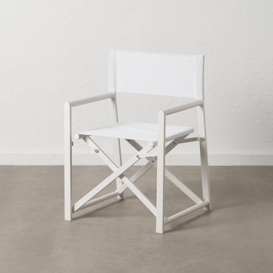 SILLA DIRECTOR BLANCO ALUMINIO-TEXTILENO 56 X 53 X 84 CM