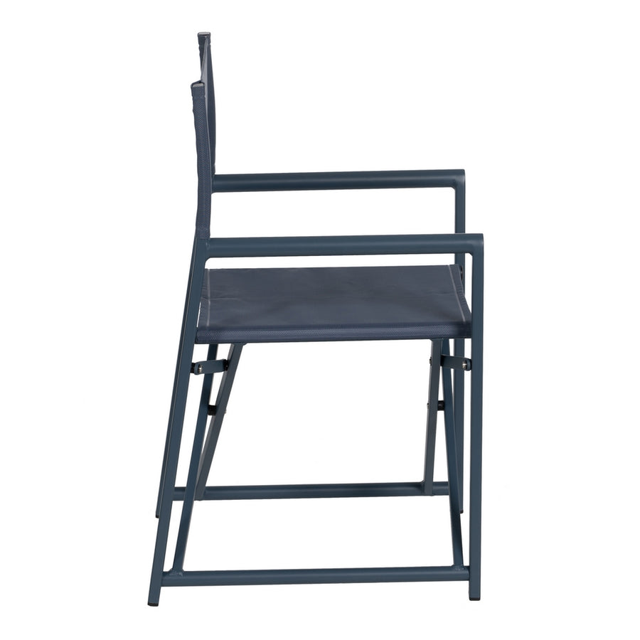 SILLA DIRECTOR AZUL ALUMINIO-TEXTILENO 56 X 53 X 84 CM