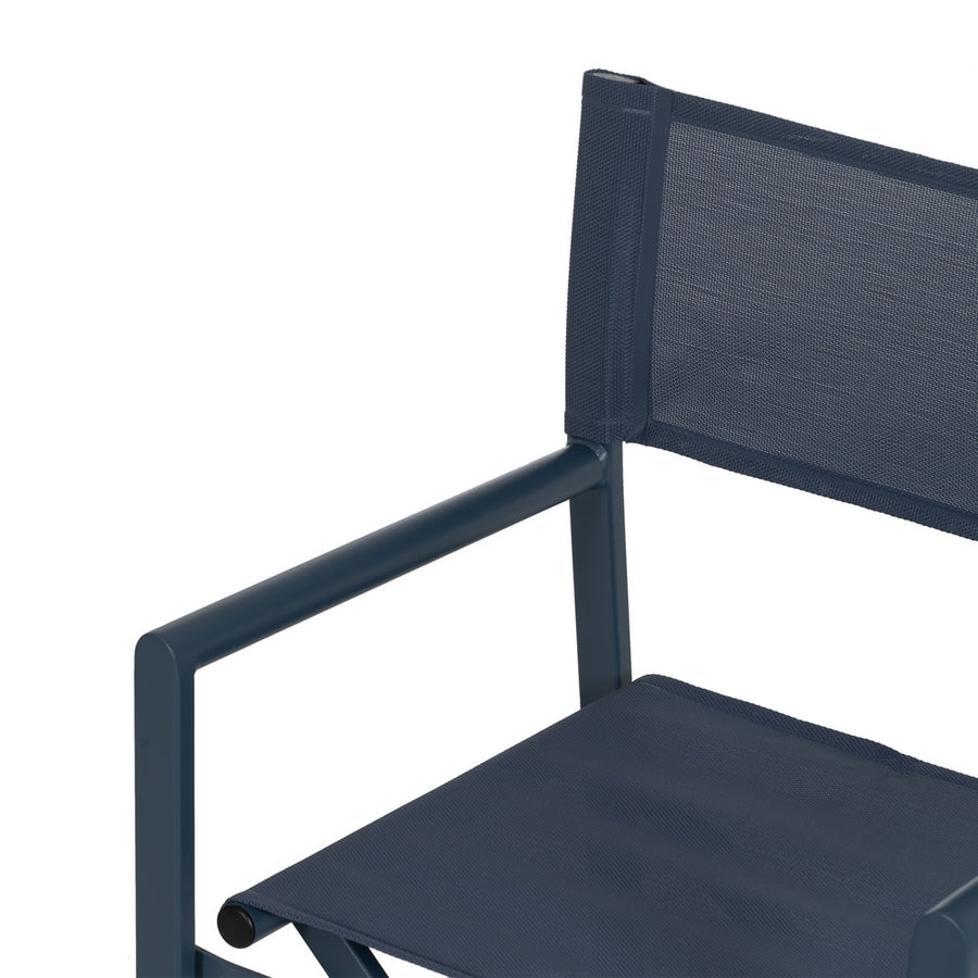 SILLA DIRECTOR AZUL ALUMINIO-TEXTILENO 56 X 53 X 84 CM