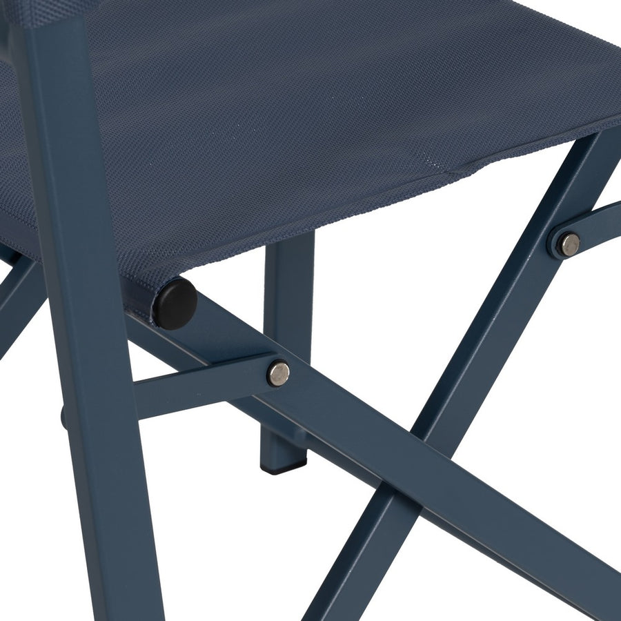 SILLA DIRECTOR AZUL ALUMINIO-TEXTILENO 56 X 53 X 84 CM
