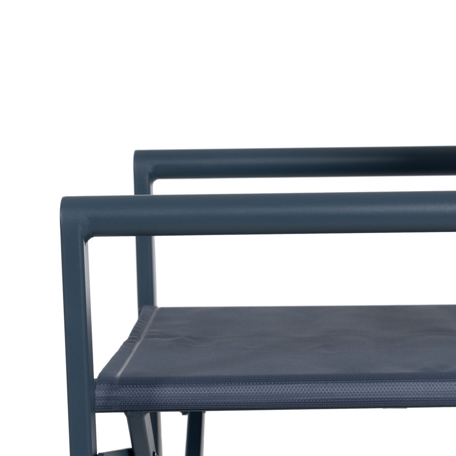 SILLA DIRECTOR AZUL ALUMINIO-TEXTILENO 56 X 53 X 84 CM