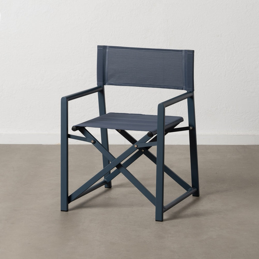 SILLA DIRECTOR AZUL ALUMINIO-TEXTILENO 56 X 53 X 84 CM
