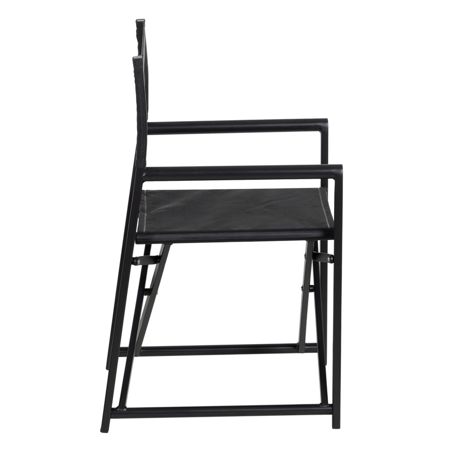 BLACK ALUMINUM-TEXTILENE DIRECTOR CHAIR 56 X 53 X 84 CM