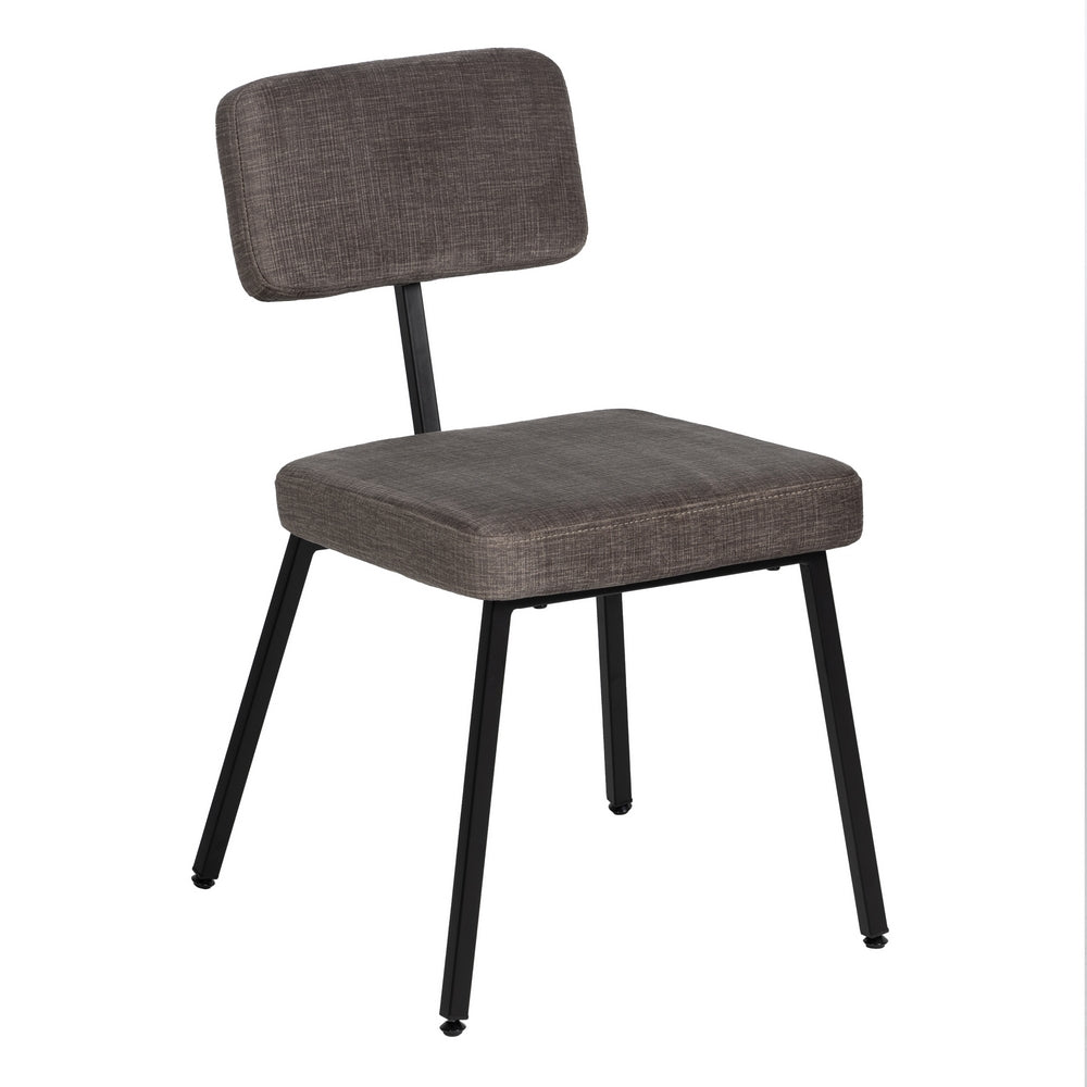 SILLA GRIS TEJIDO-METAL DECORACI�N 42,50 X 55 X 77,50 CM