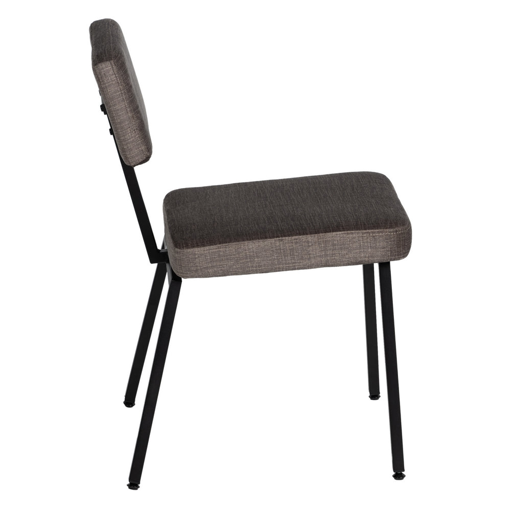 SILLA GRIS TEJIDO-METAL DECORACIÓN 42,50 X 55 X 77,50 CM