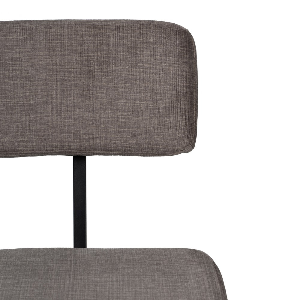 SILLA GRIS TEJIDO-METAL DECORACIÓN 42,50 X 55 X 77,50 CM