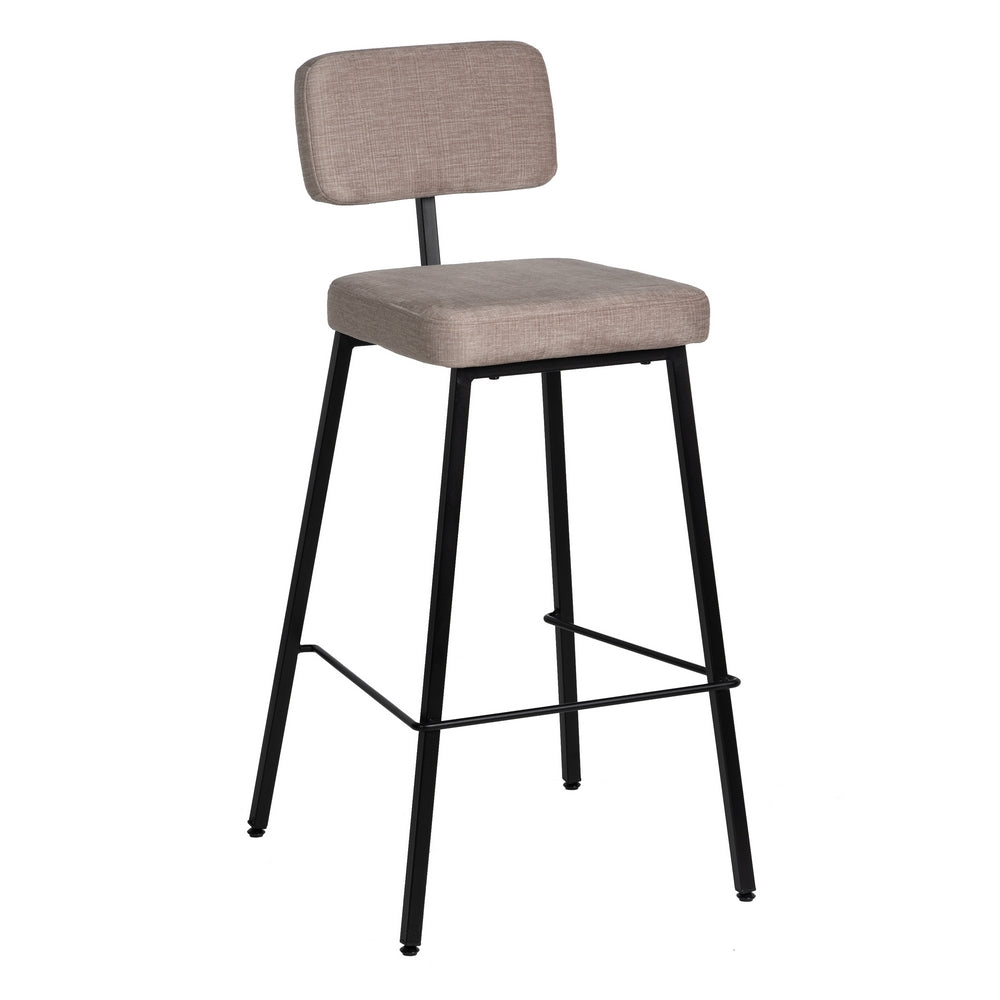 BEIGE WOVEN-METAL STOOL DECORATION 39 X 50.50 X 103 CM