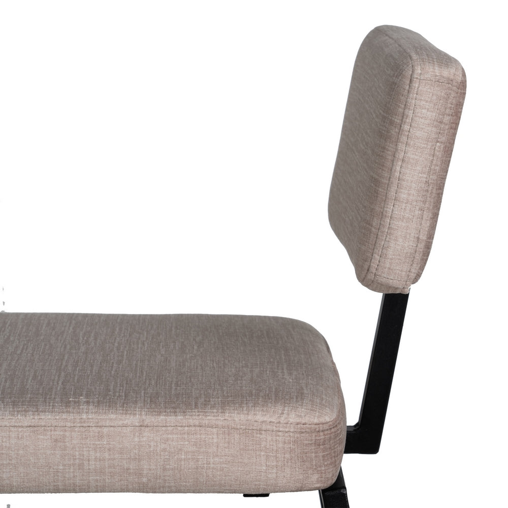 BEIGE WOVEN-METAL STOOL DECORATION 39 X 50.50 X 103 CM