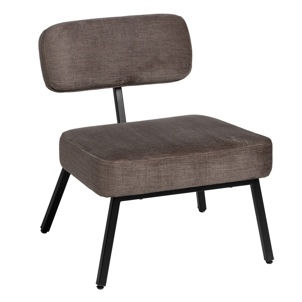SILLÓN GRIS TEJIDO-METAL DECORACIÓN 58 X 59 X 71 CM