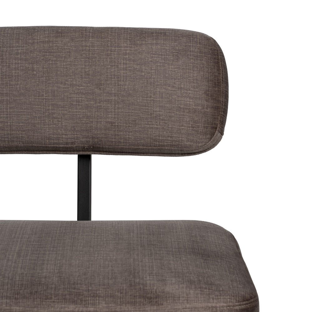 SILLÓN GRIS TEJIDO-METAL DECORACIÓN 58 X 59 X 71 CM