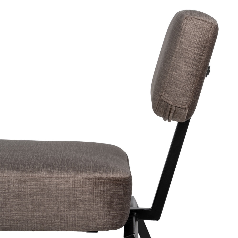 SILLÓN GRIS TEJIDO-METAL DECORACIÓN 58 X 59 X 71 CM