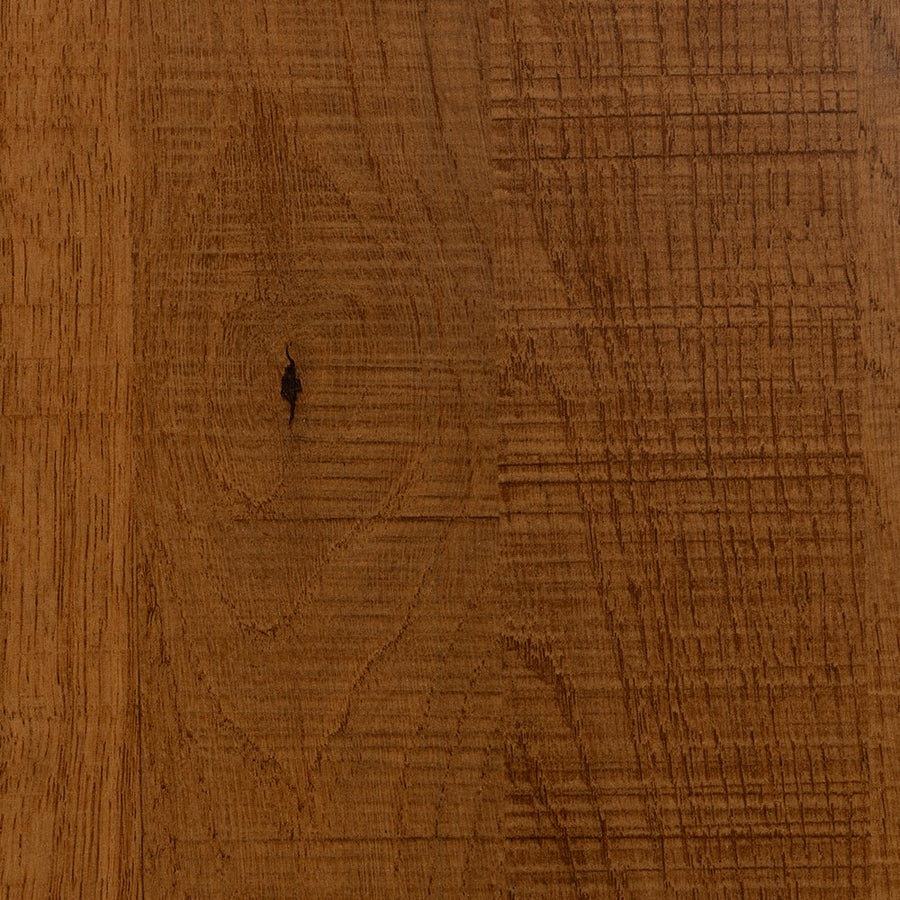 MESA NATURAL-NEGRO DM-METAL DECORACIÓN 60 X 60 X 75 CM