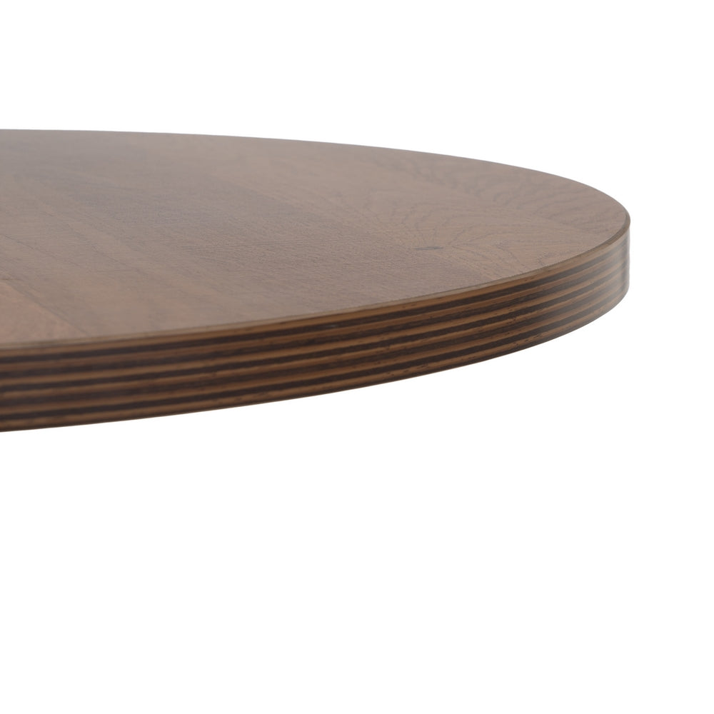 TABLE NATURAL-BLACK MDF-METAL DECORATION 60 X 60 X 75 CM