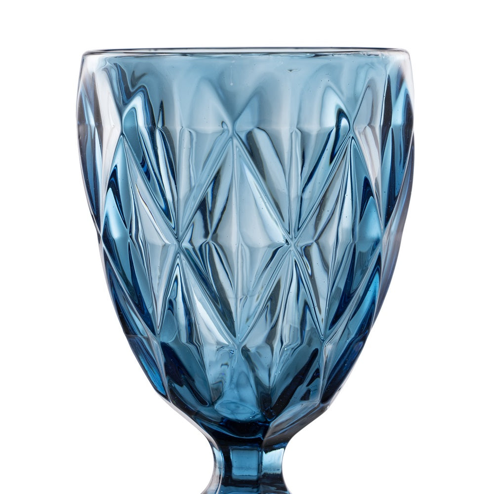 BLUE CRYSTAL DECORATION CUP 9 X 9 X 17 CM
