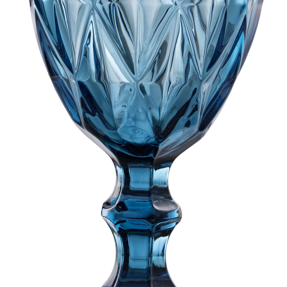 BLUE CRYSTAL DECORATION CUP 9 X 9 X 17 CM