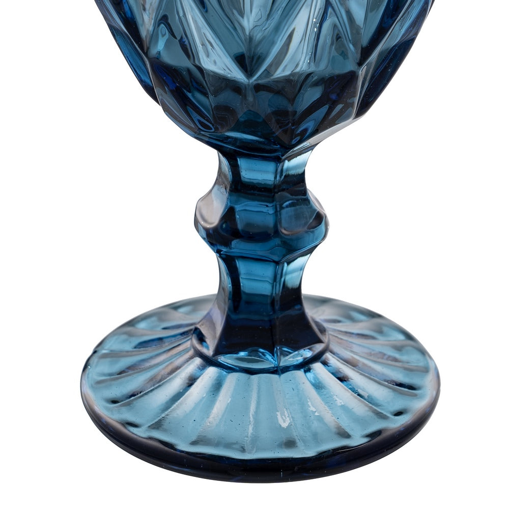 BLUE CRYSTAL DECORATION CUP 9 X 9 X 17 CM