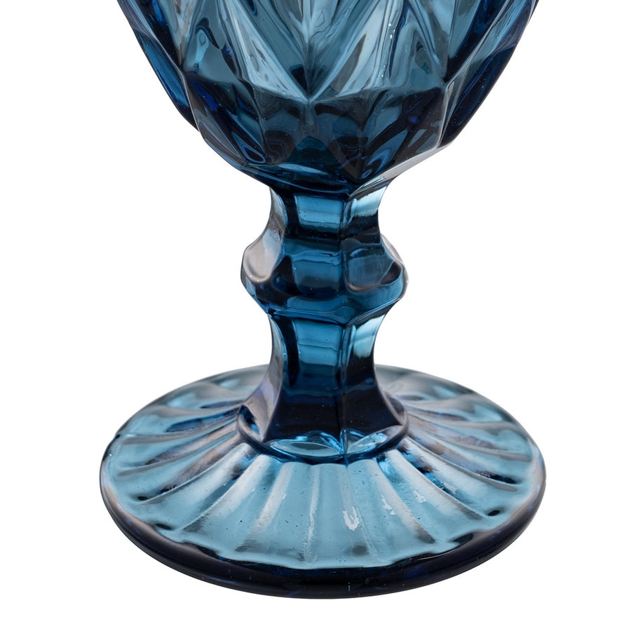COPA AZUL CRISTAL DECORACIÓN 9 X 9 X 17 CM