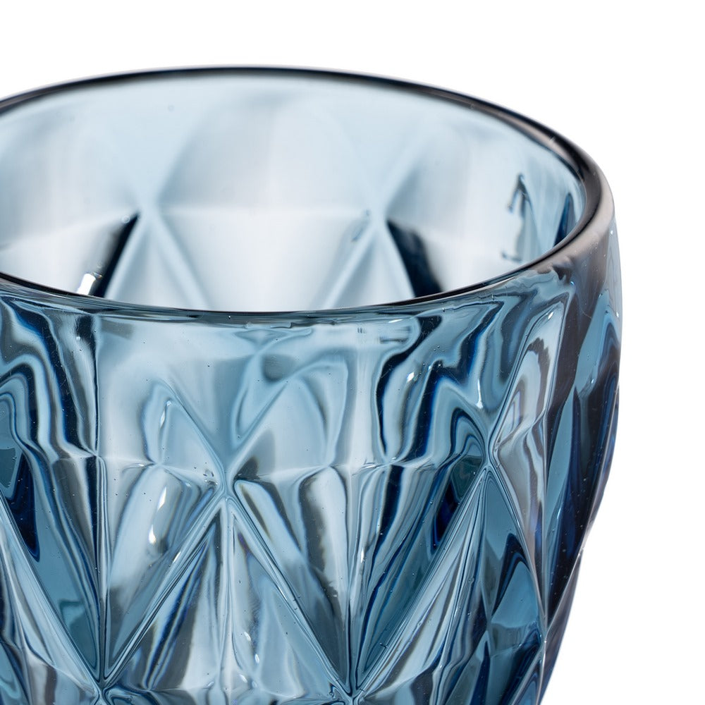 BLUE CRYSTAL DECORATION CUP 9 X 9 X 17 CM