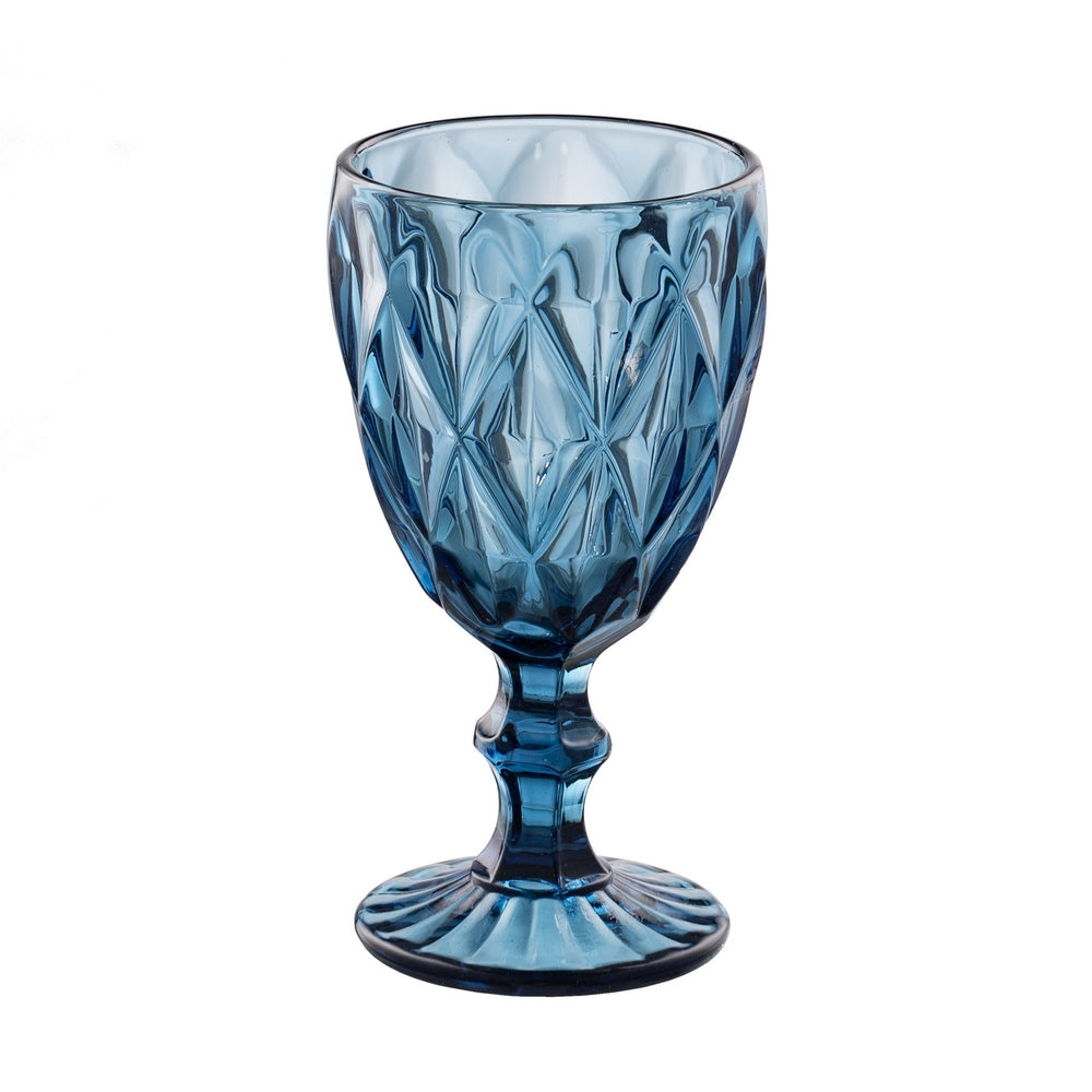 COPA AZUL CRISTAL DECORACI�N 9 X 9 X 17 CM
