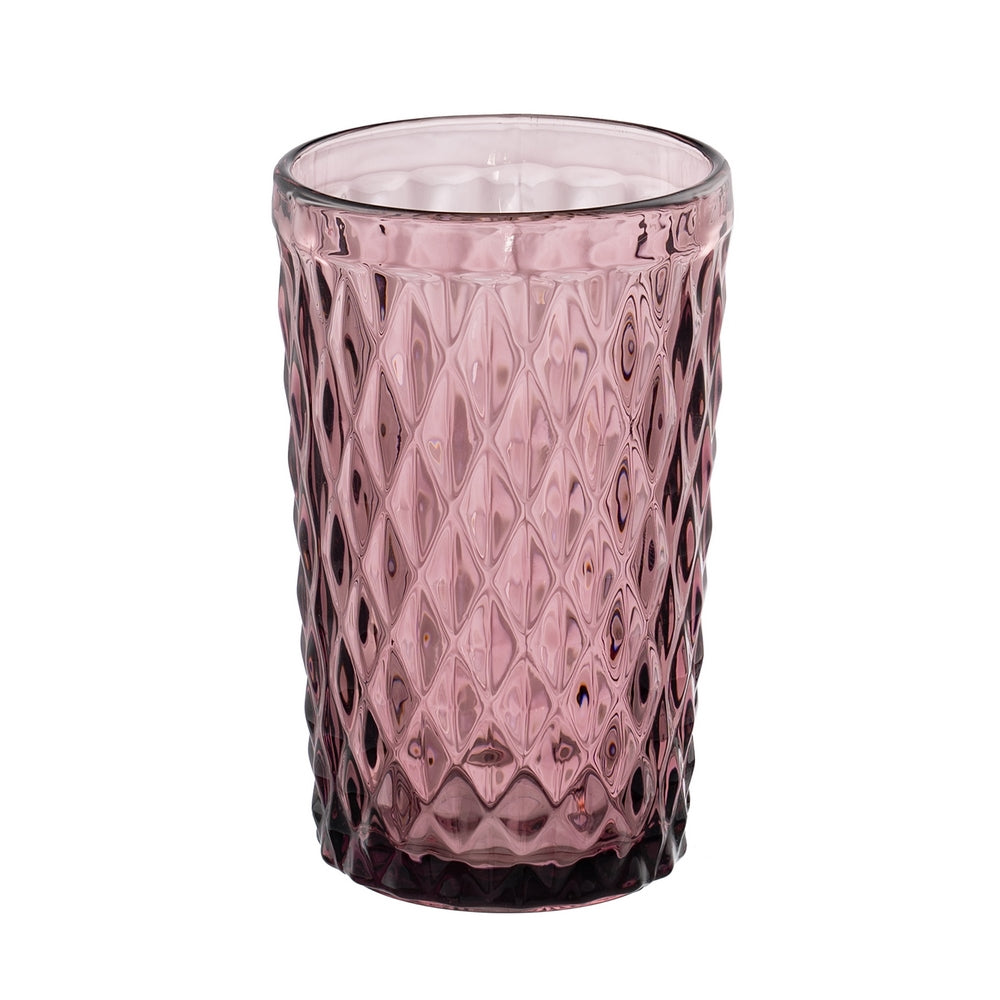VASO ROSA CRISTAL DECORACI�N 8 X 8 X 12,50 CM