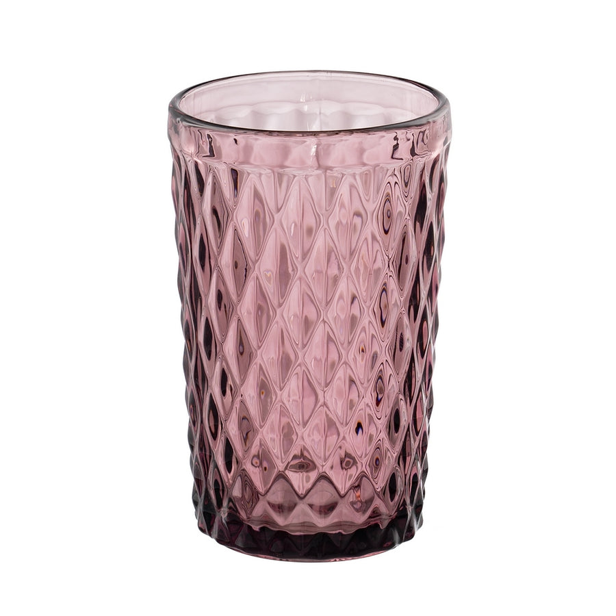 VASO ROSA CRISTAL DECORACIÓN 8 X 8 X 12,50 CM