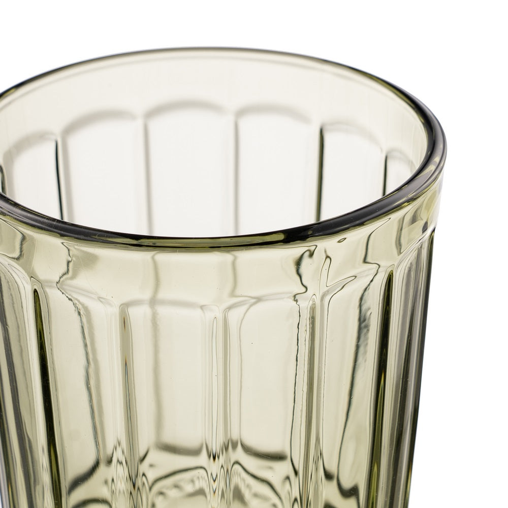 VASO VERDE CRISTAL DECORACI�N 8 X 8 X 12,50 CM