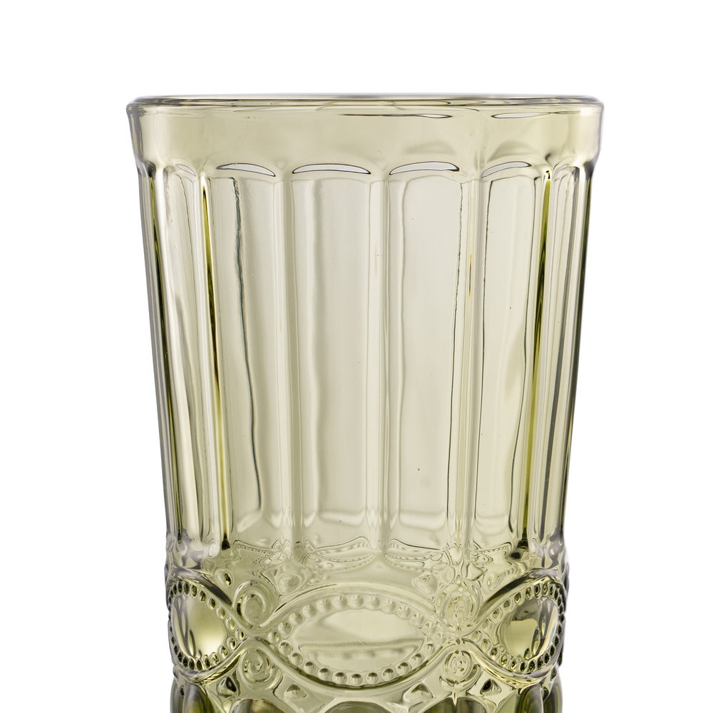 VASO VERDE CRISTAL DECORACIÓN 8 X 8 X 12,50 CM