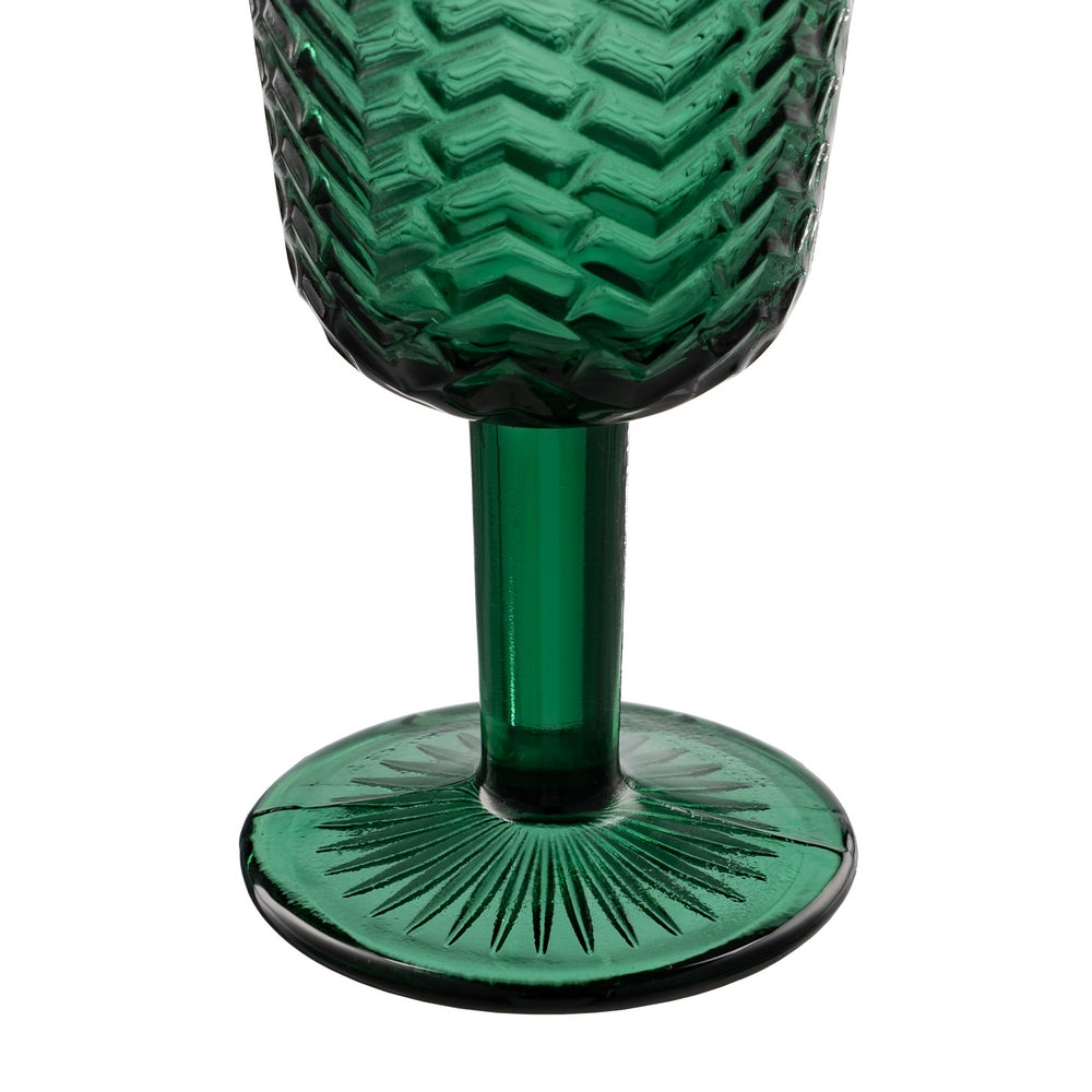 GREEN CRYSTAL DECORATIVE CUP 8 X 8 X 17 CM