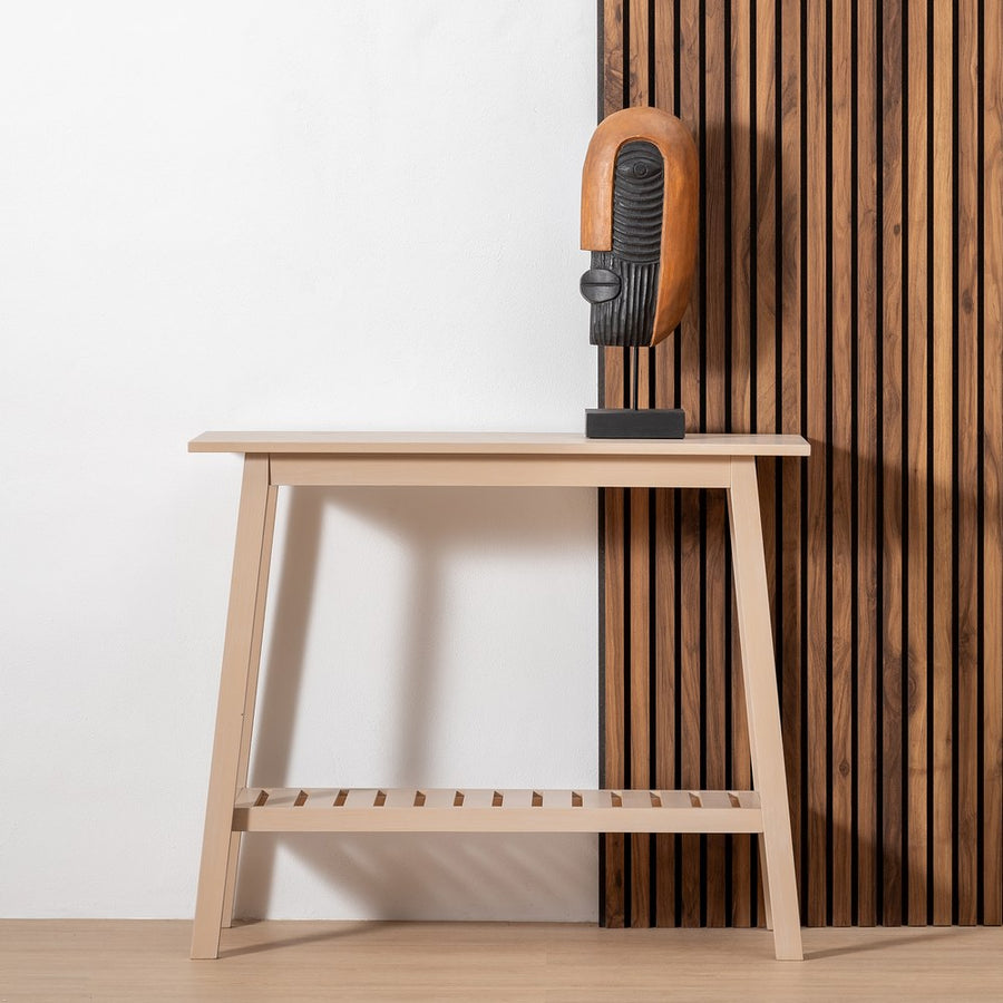 CREAM DM-WOOD CONSOLE 90 X 32 X 75 CM