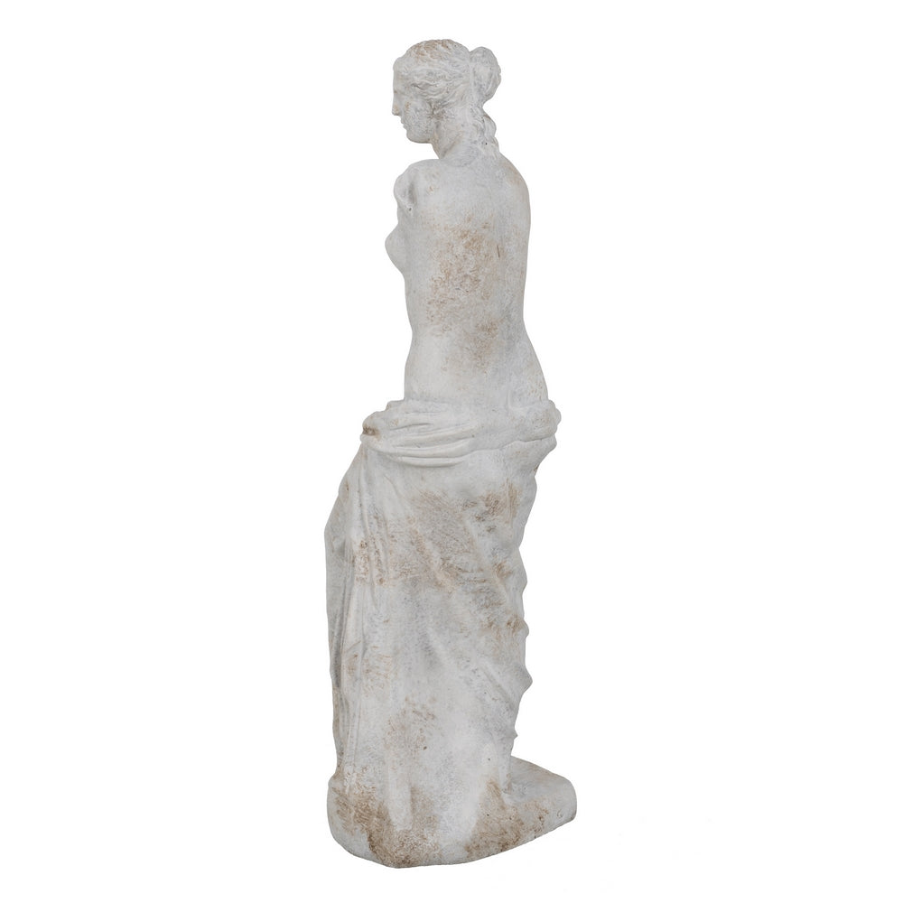 GREY CEMENT SCULPTURE DECORATION 14.50 X 14 X 47 CM