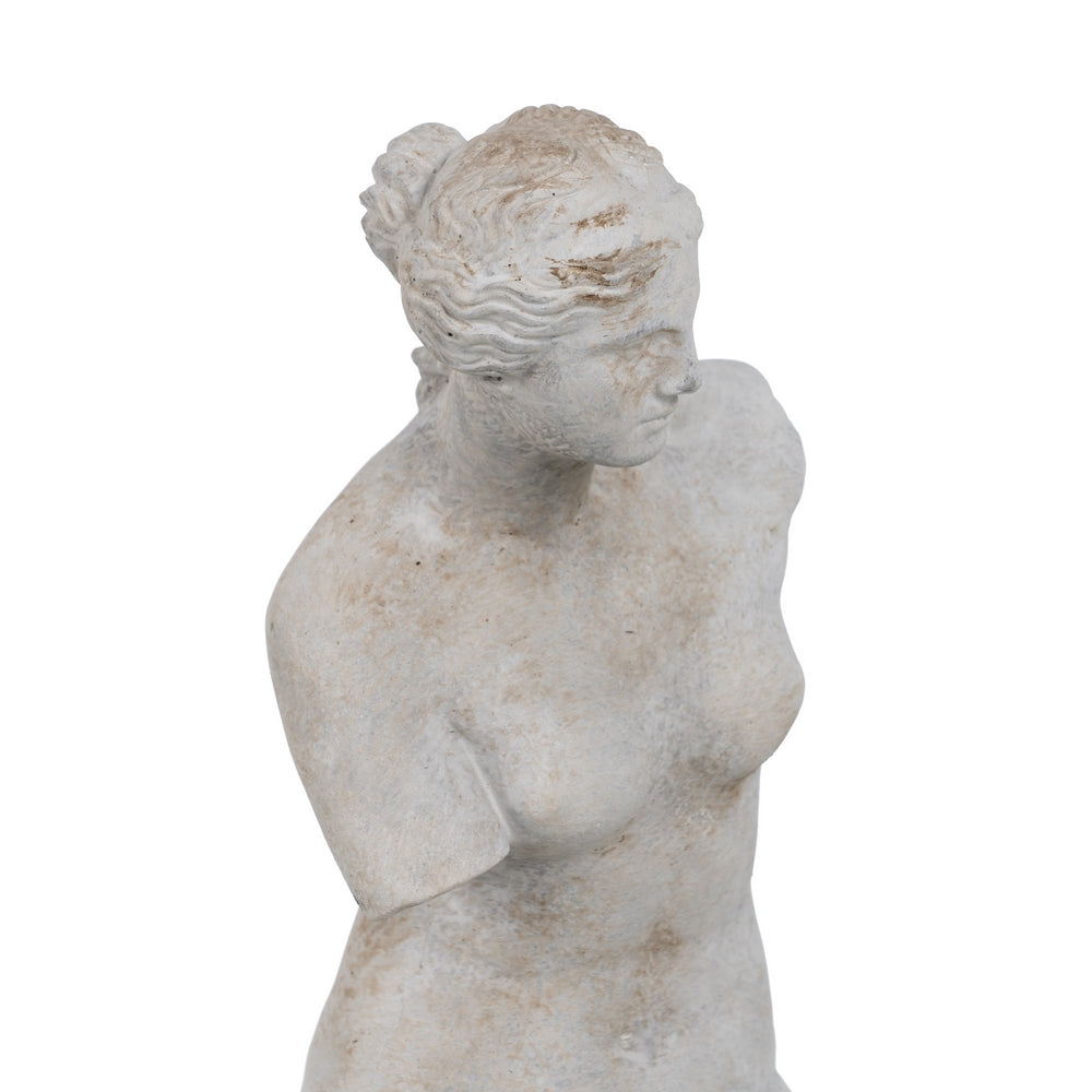 GREY CEMENT SCULPTURE DECORATION 14.50 X 14 X 47 CM