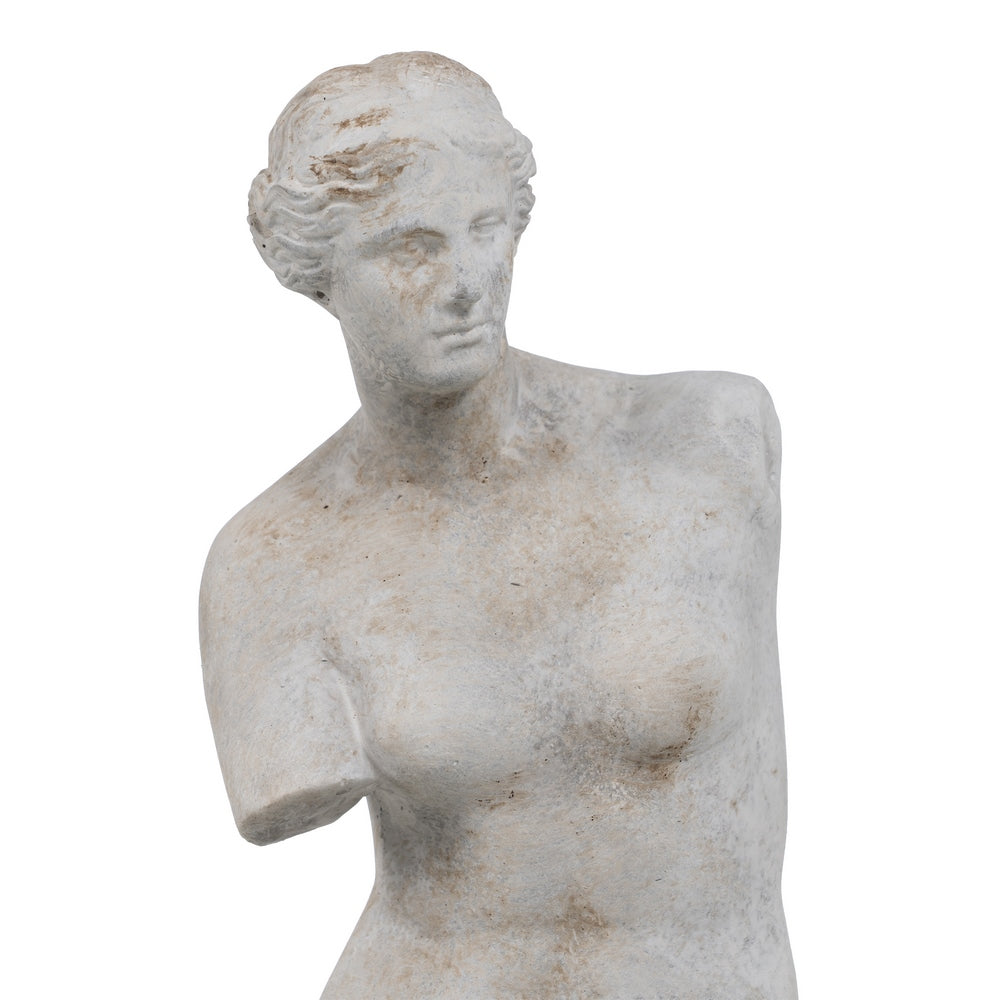 GREY CEMENT SCULPTURE DECORATION 14.50 X 14 X 47 CM