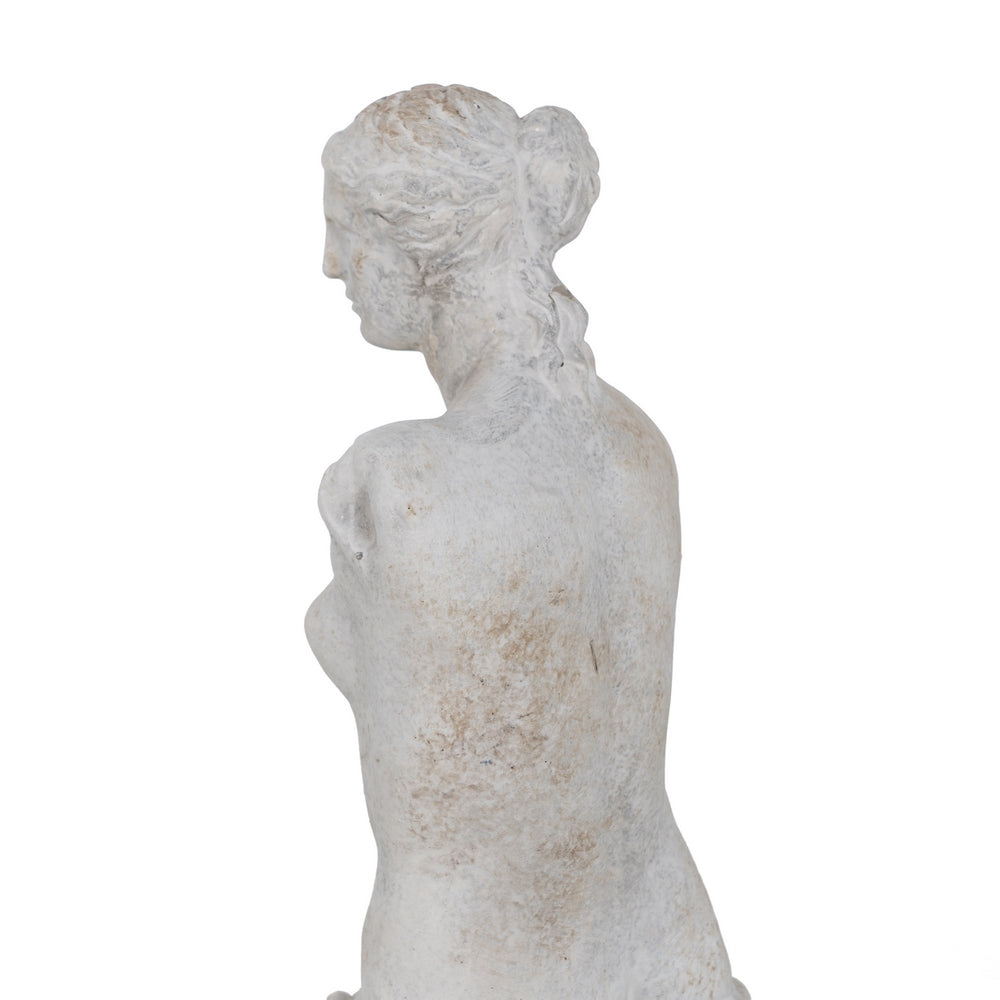 GREY CEMENT SCULPTURE DECORATION 14.50 X 14 X 47 CM