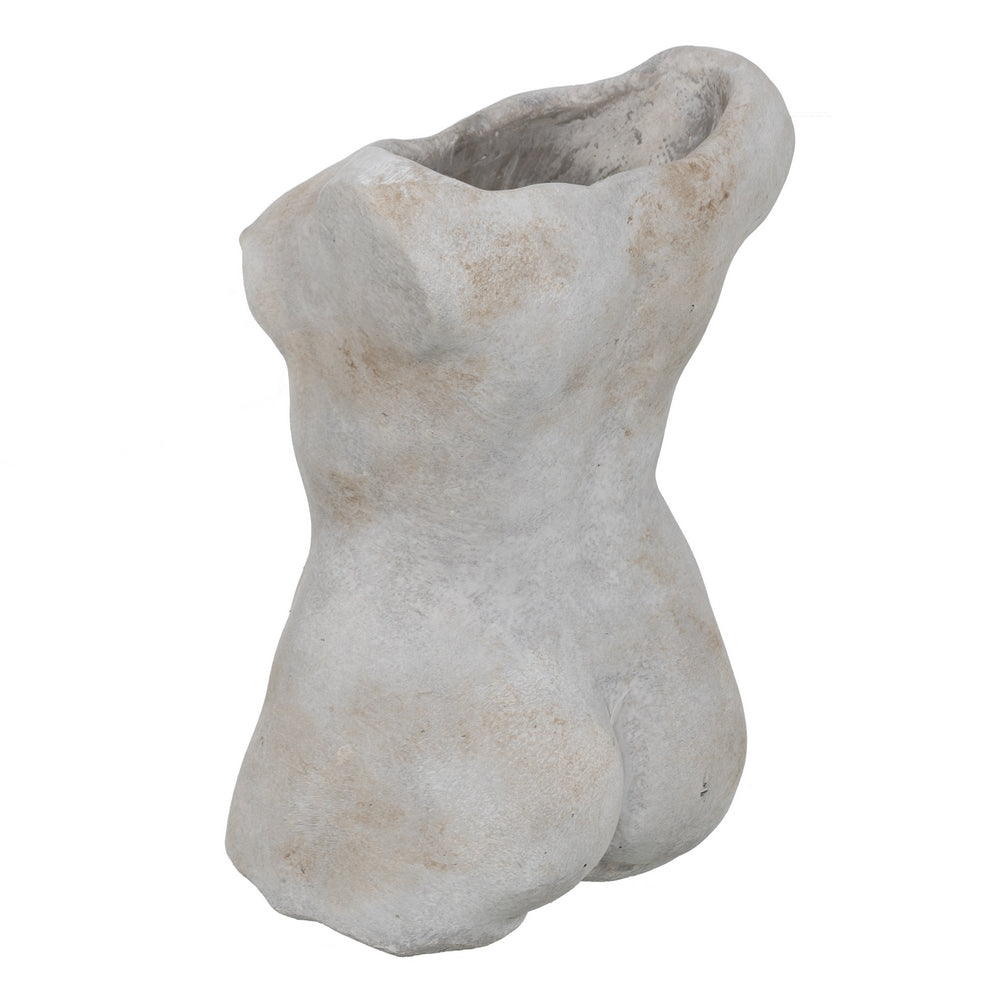 CEMENT GREY BUST PLANTER DECORATION 19 X 13.50 X 27 CM