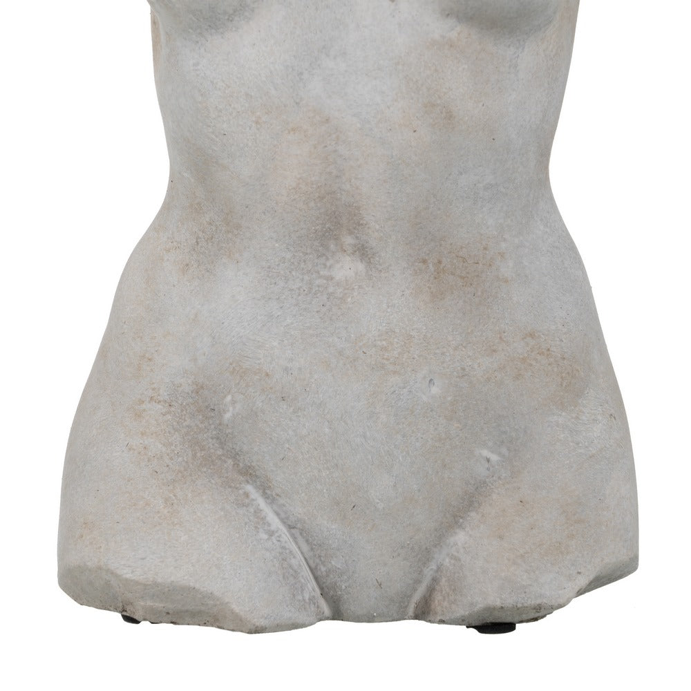 CEMENT GREY BUST PLANTER DECORATION 19 X 13.50 X 27 CM