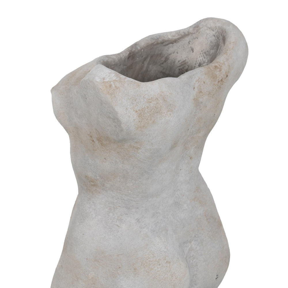 CEMENT GREY BUST PLANTER DECORATION 19 X 13.50 X 27 CM