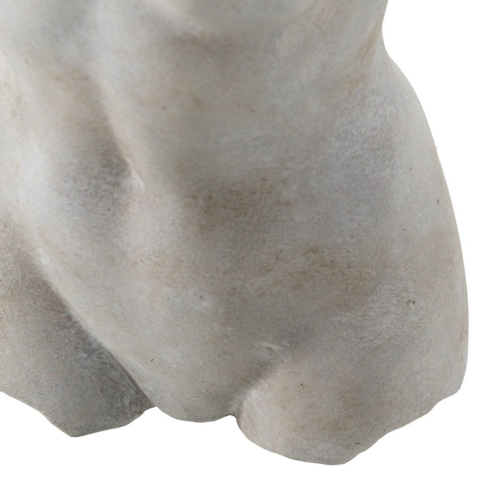 CEMENT GREY BUST PLANTER DECORATION 19 X 13.50 X 27 CM