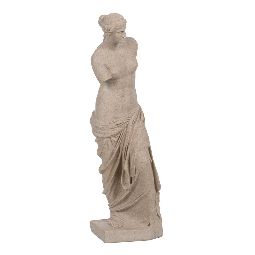 NAKED FIGURE CREAM RESIN DECORATION 16 X 14.50 X 48 CM