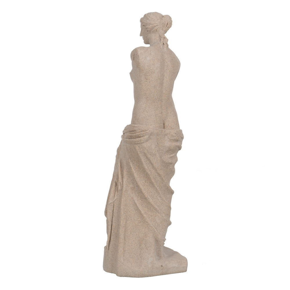 NAKED FIGURE CREAM RESIN DECORATION 16 X 14.50 X 48 CM