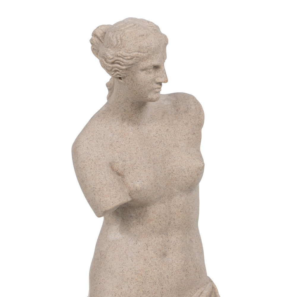 NAKED FIGURE CREAM RESIN DECORATION 16 X 14.50 X 48 CM