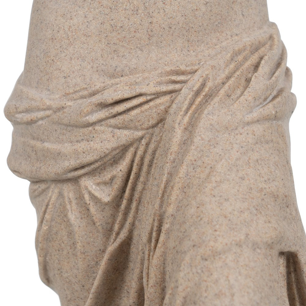 NAKED FIGURE CREAM RESIN DECORATION 16 X 14.50 X 48 CM